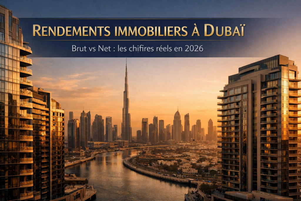 Les rendements réels à Dubaï : entre promesse de 8–12 % et réalité du terrain